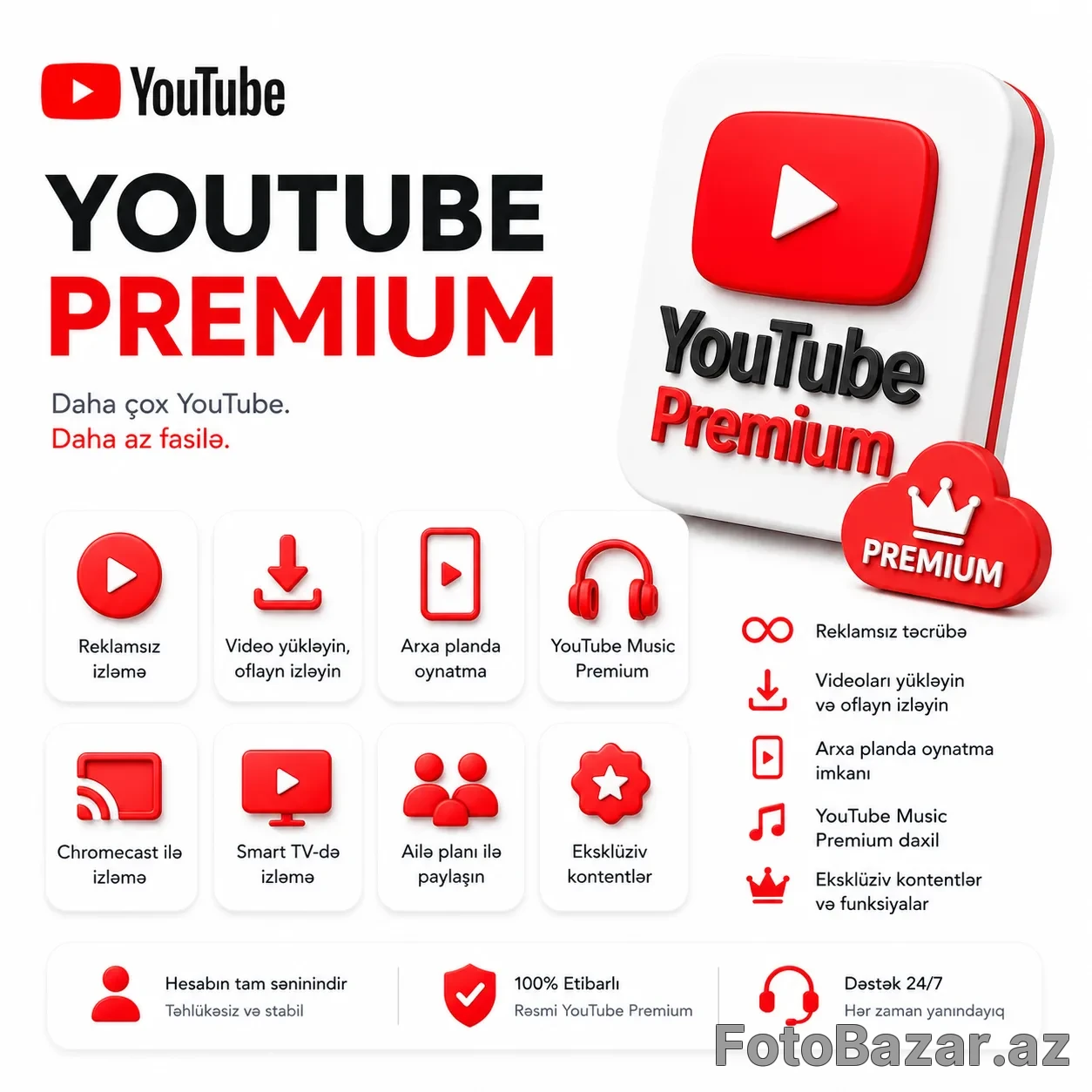 Youtube Premium — Bakı